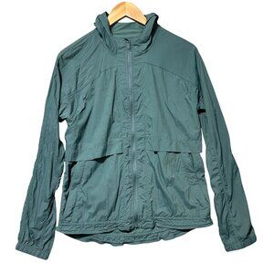 Lululemon Women's Size 2 Hood Lite jacket in Tidal Teal Green Windbreaker